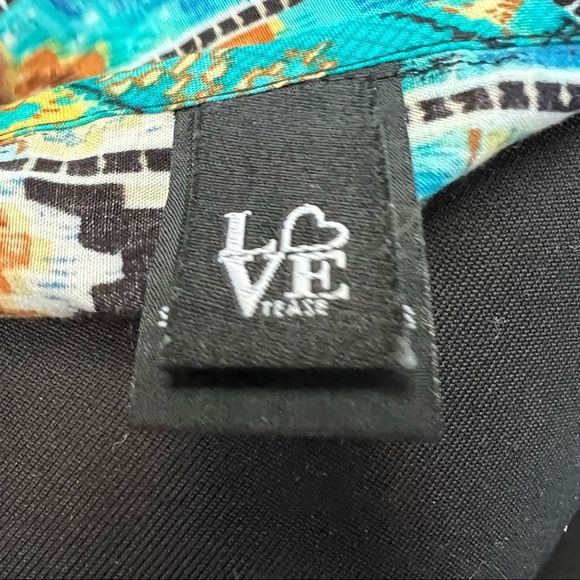 Love Tease Fringe Boho Retro Kimono Cardigan size large - Picture 8 of 10